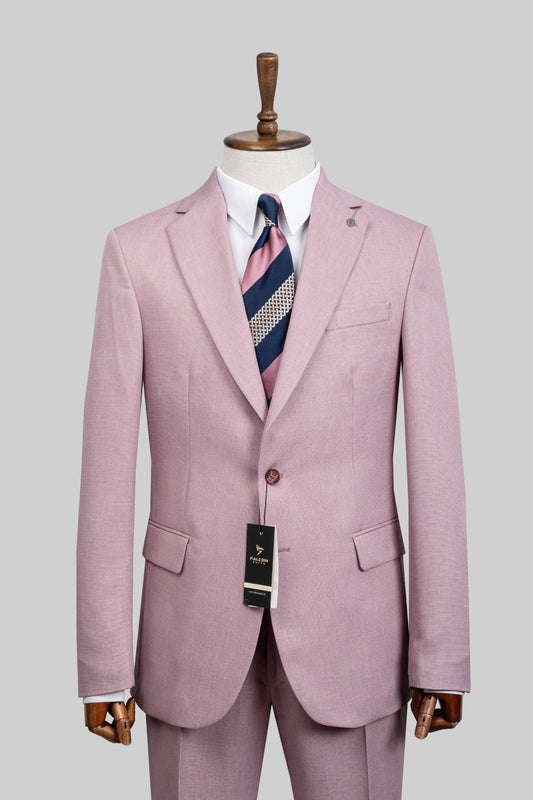 Rosewood Charm – European Pink 2-Piece Suit