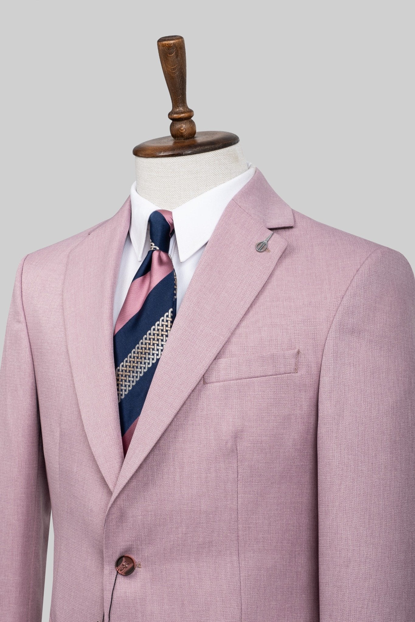 Rosewood Charm – European Pink 2-Piece Suit