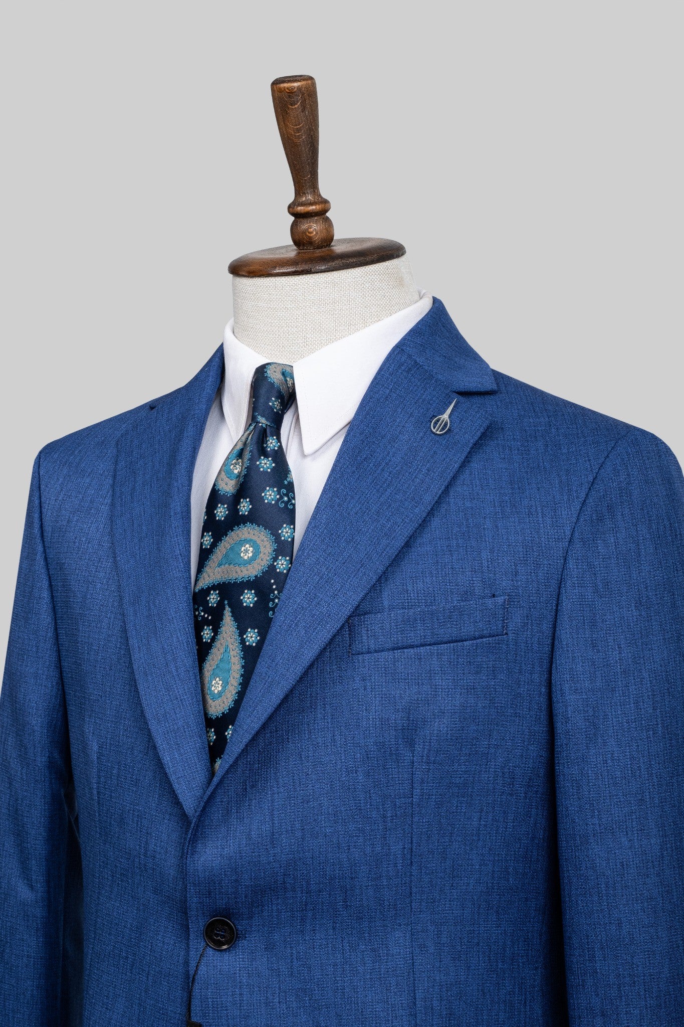 Azure Prestige – European Blue 2-Piece Suit