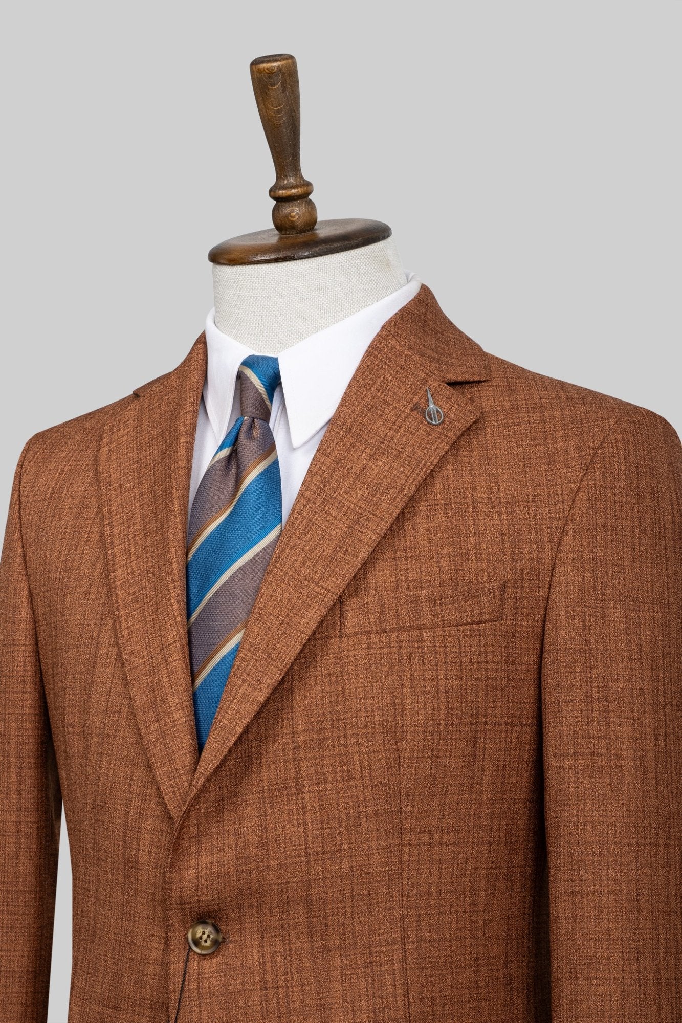 Terracotta Copper – European Textured 2-Piece Suit