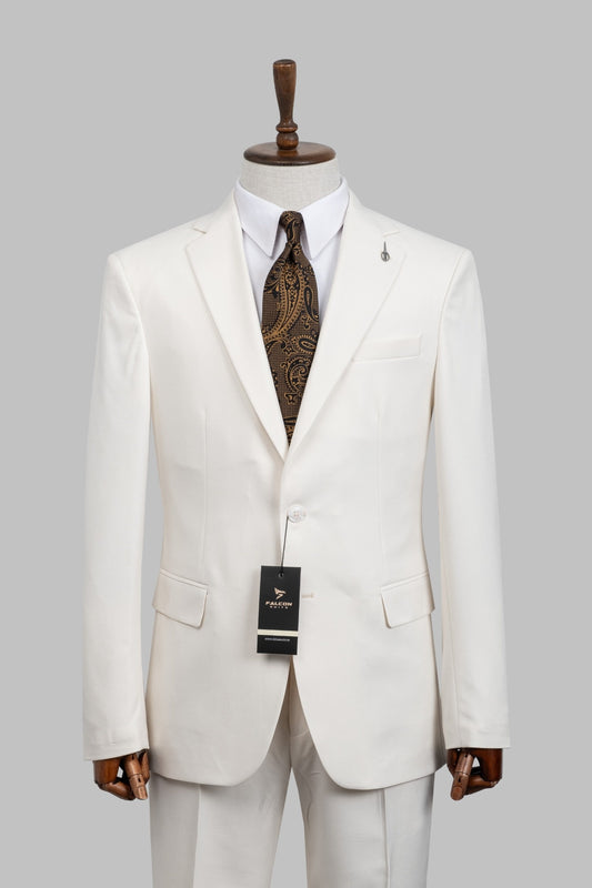 Ivory Prestige – European Cream 2-Piece Suit