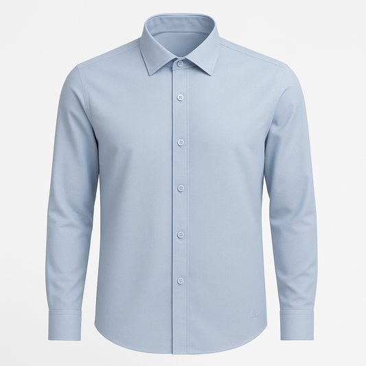 Sky Blue Regular Fit Formal Shirt for Men – Imported Premium Office Wear