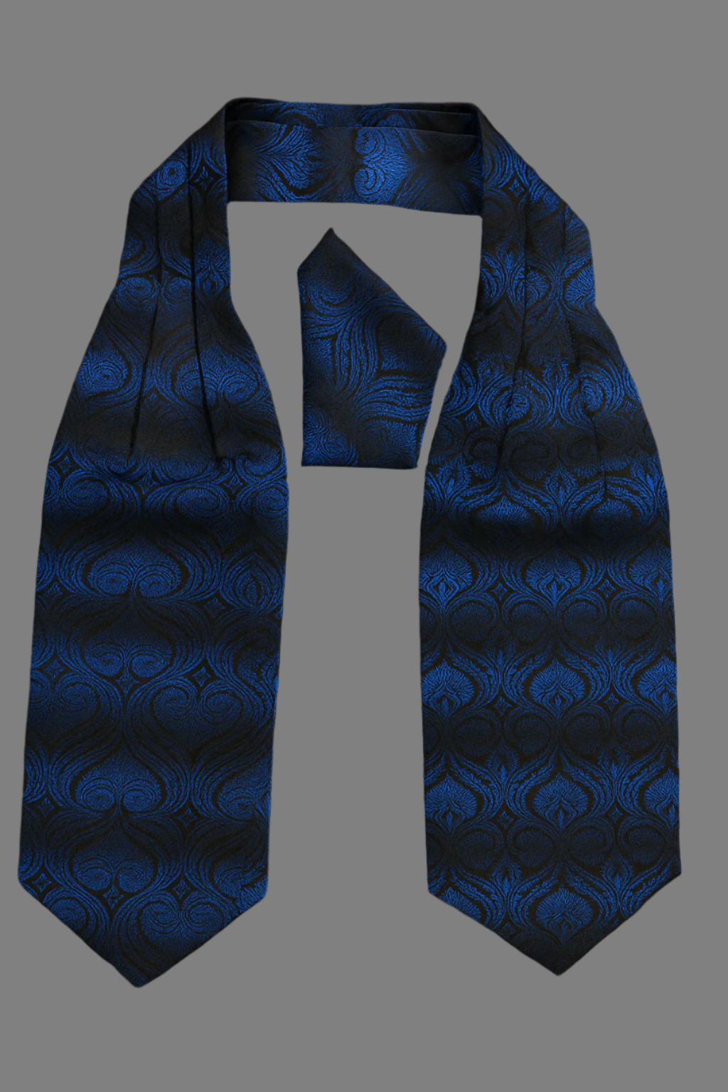 Men’s Luxurious Imported Ascot Tie with Matching Pocket Square – Multi-Color Variants