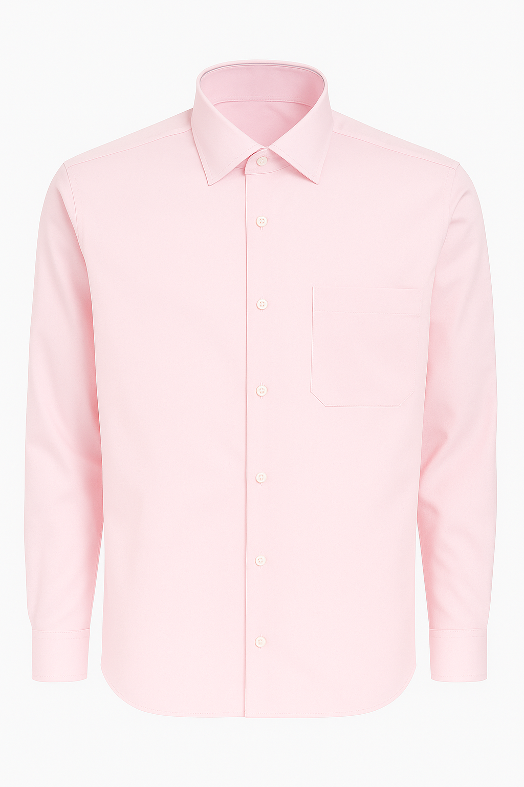 Men’s Premium Formal Shirt – Imported Luxury Cotton Blend (Off White, Light Pink)
