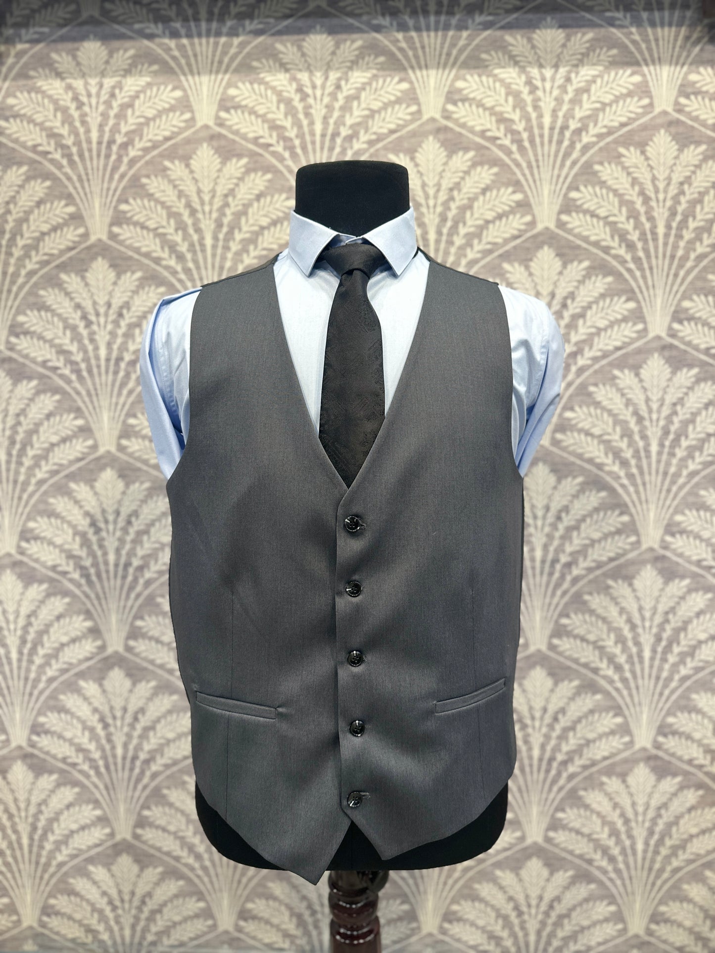 Charcoal Grey Slim Fit Three-Piece Suit (Imported)
