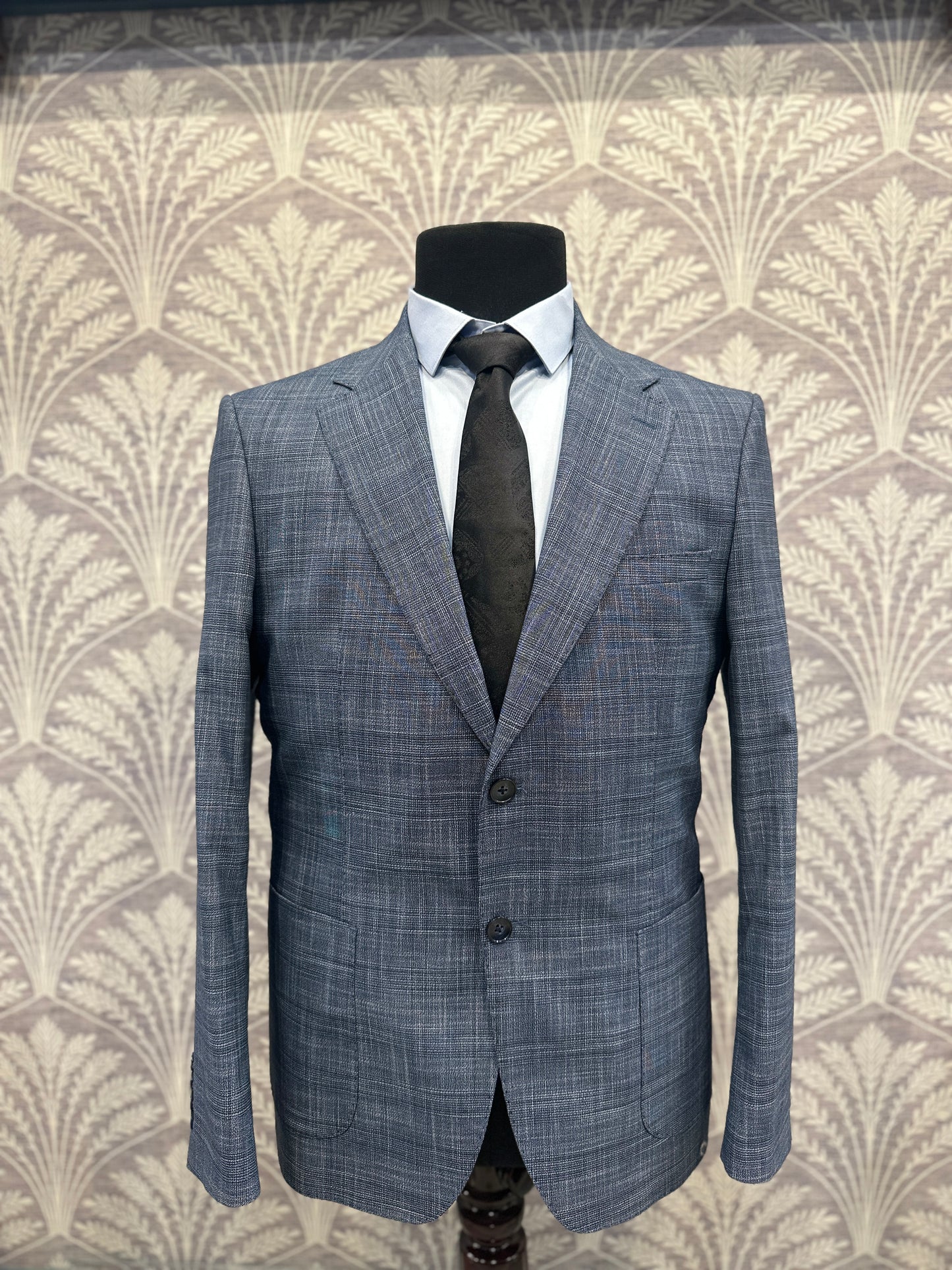 Slate Blue Slim Fit Two-Piece Suit