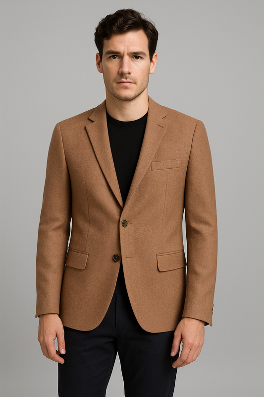 Dusty Rose Brown Blazer - Slim Fit (Imported)