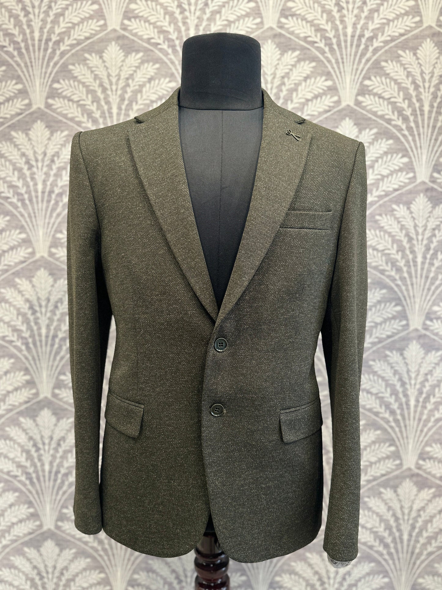 Jungle Green Slim Fit Blazer (Imported)