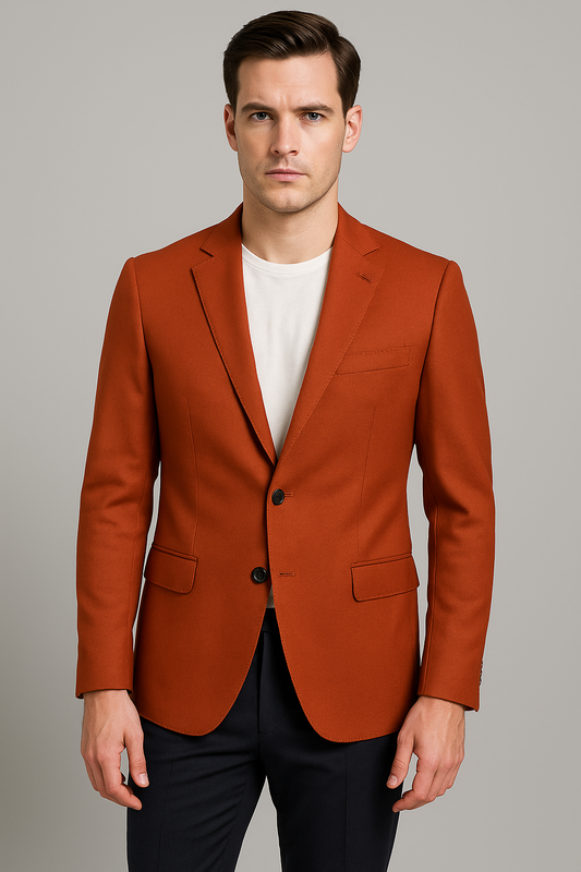 The Rust Luxe Slim Fit Blazer (Imported)