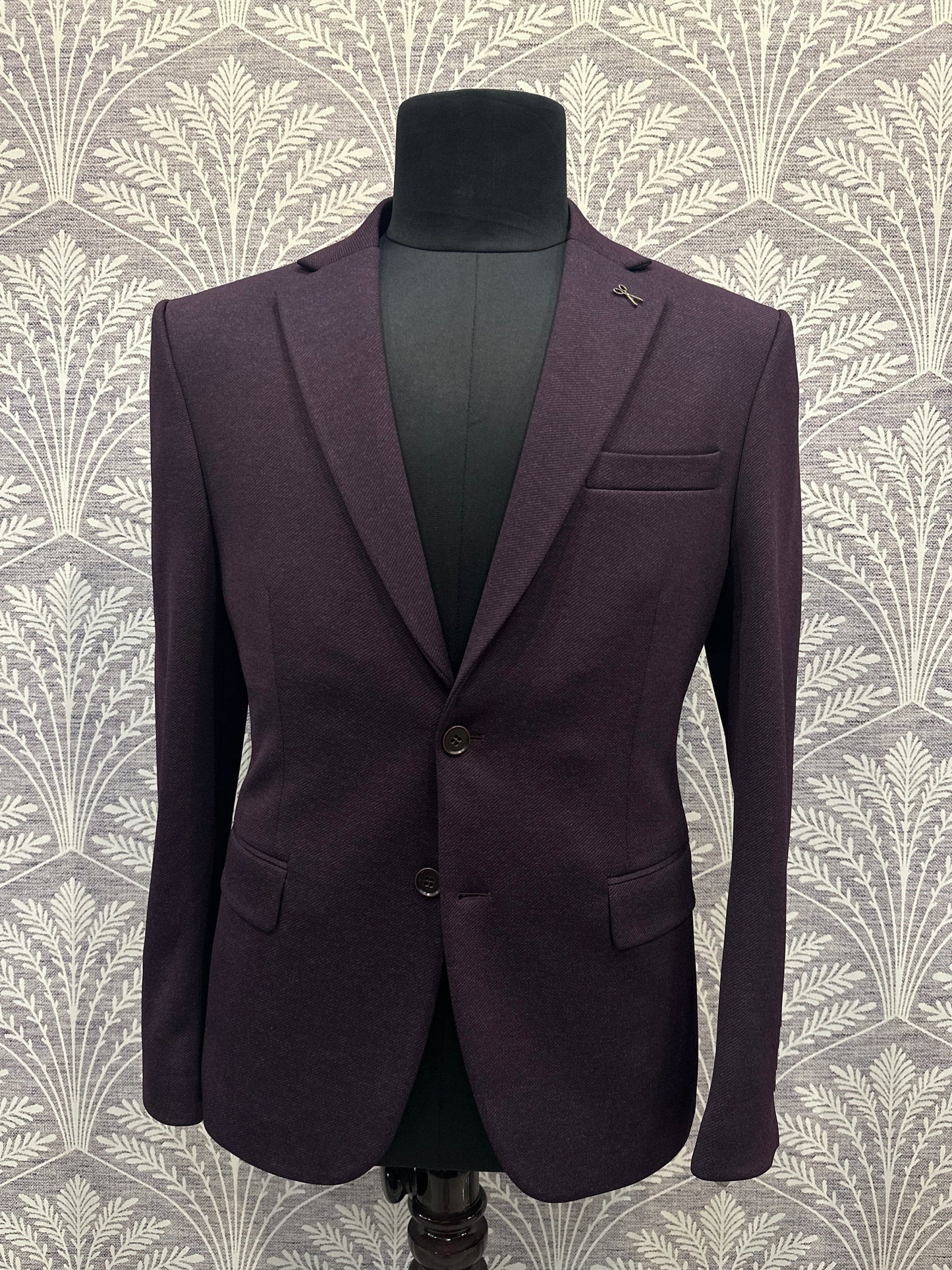 Deep Purple Slim Fit Blazer (Imported)