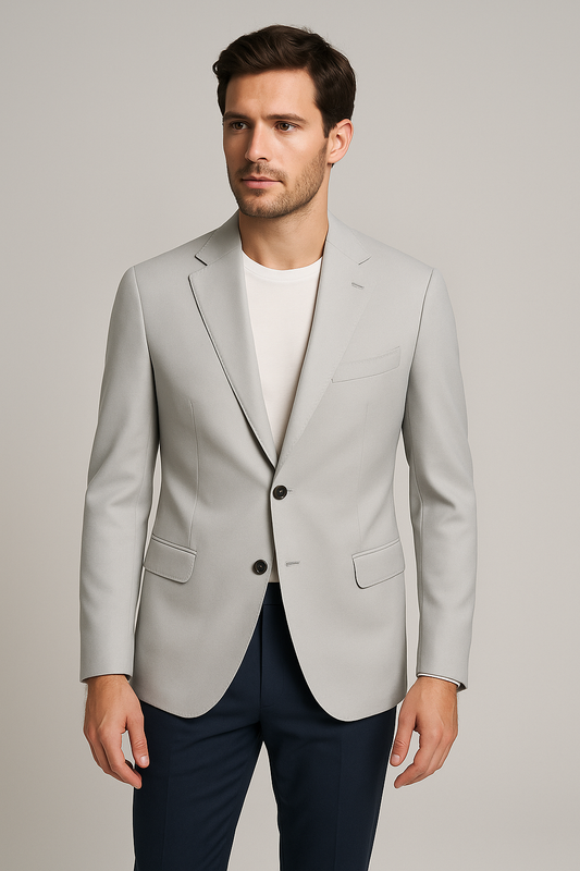 Vintage Grey Blazer Slim-fit (Imported)