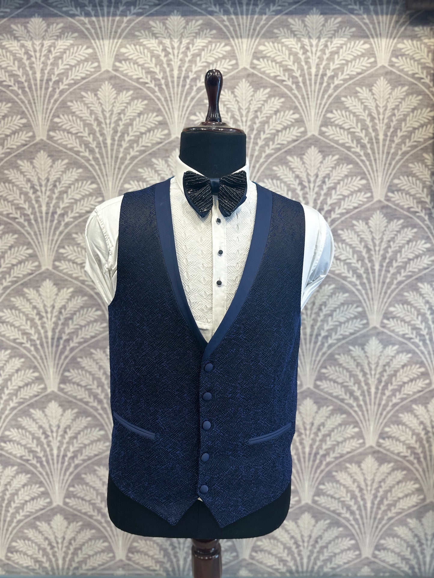 Midnight Haze Slim Fit Tuxedo – 3 Piece Ensemble