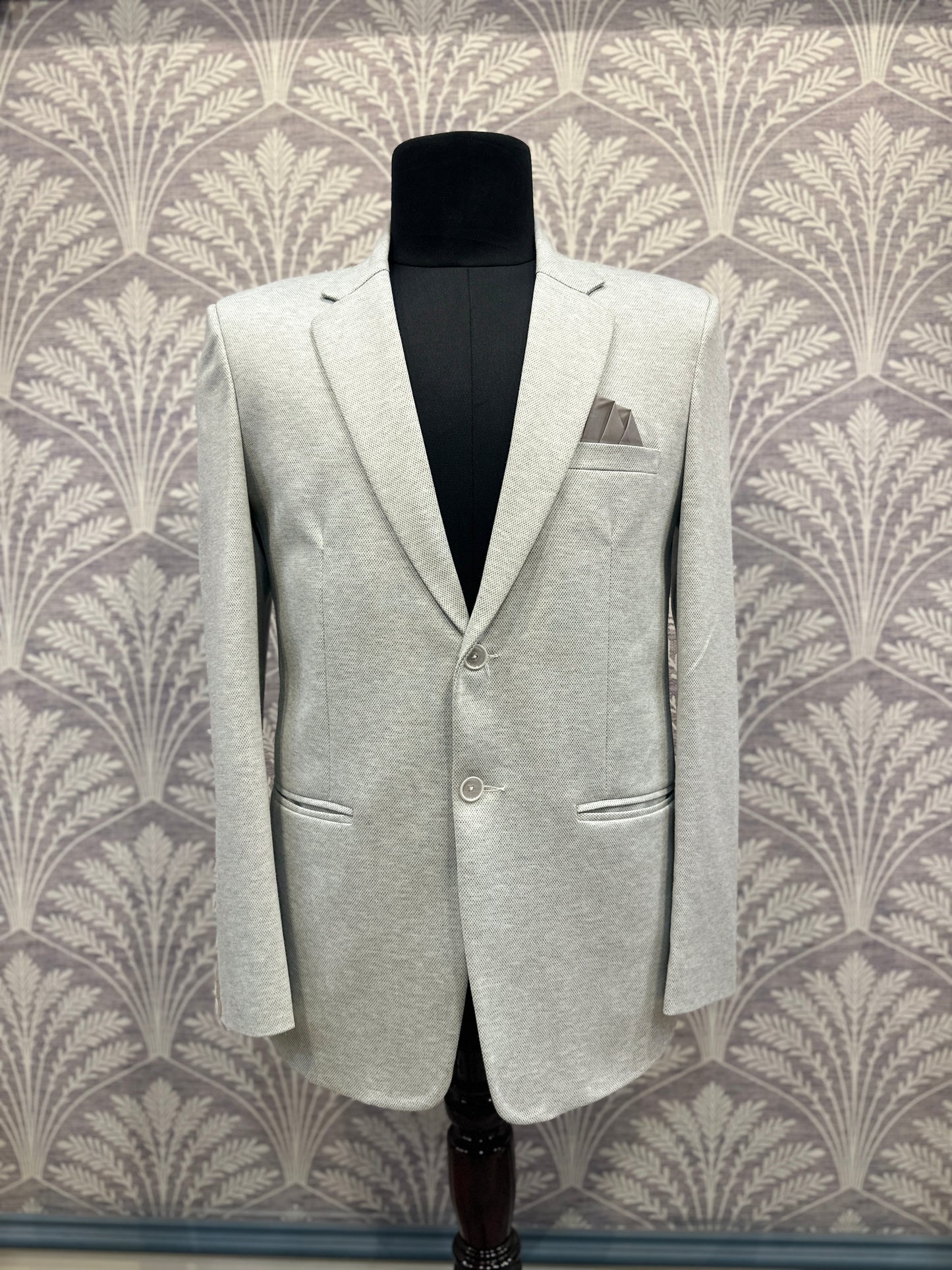 Light Grey Blazer – Regular Fit (Indian Collection)