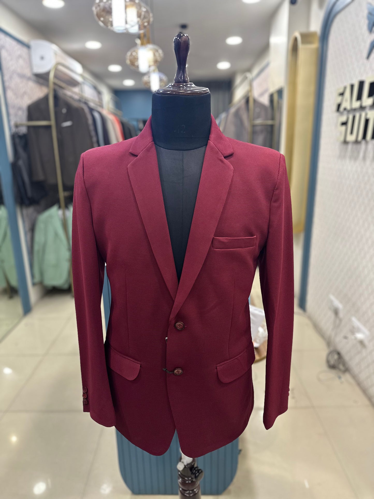 Wine Blazer – Regular Fit