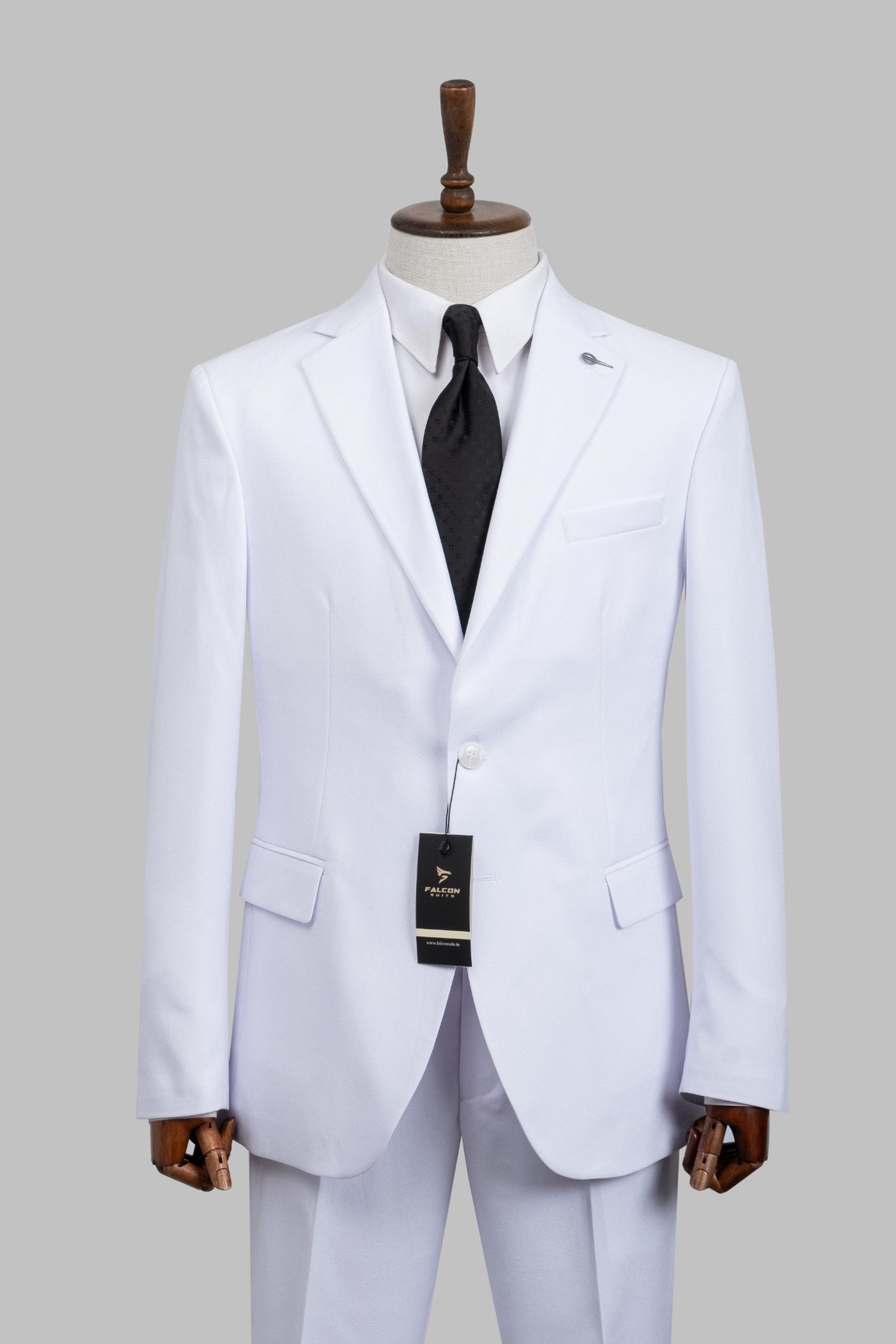Glacier White – European Classic White 2-Piece Suit
