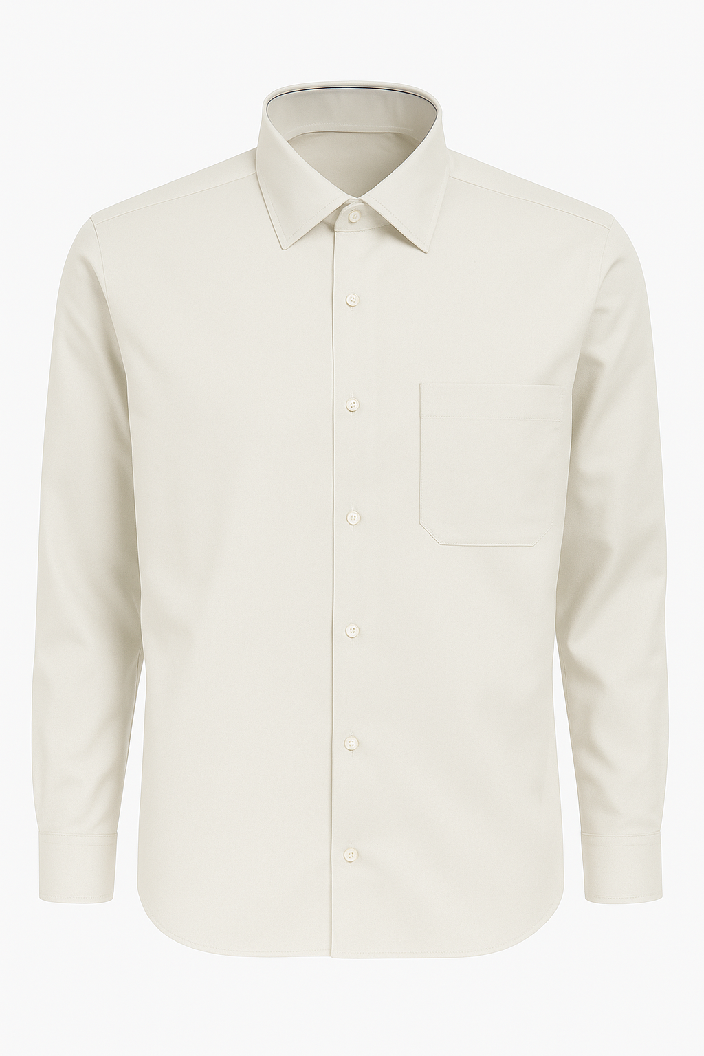 Men’s Premium Formal Shirt – Imported Luxury Cotton Blend (Off White, Light Pink)