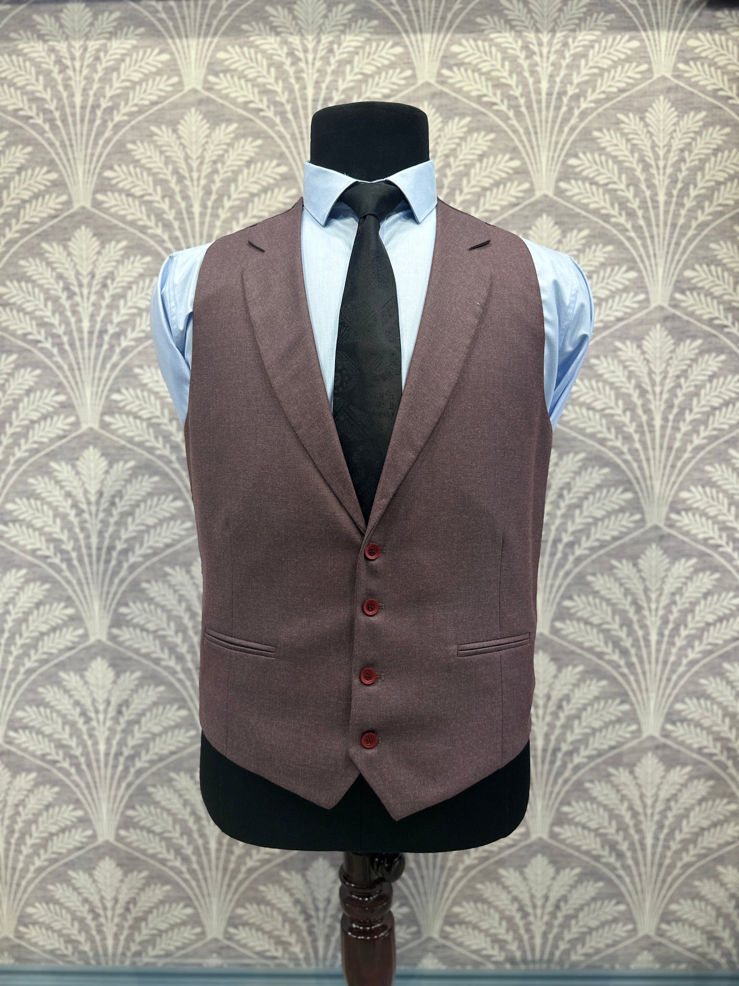 Brown Checkered Three-Piece Suit (Imported)