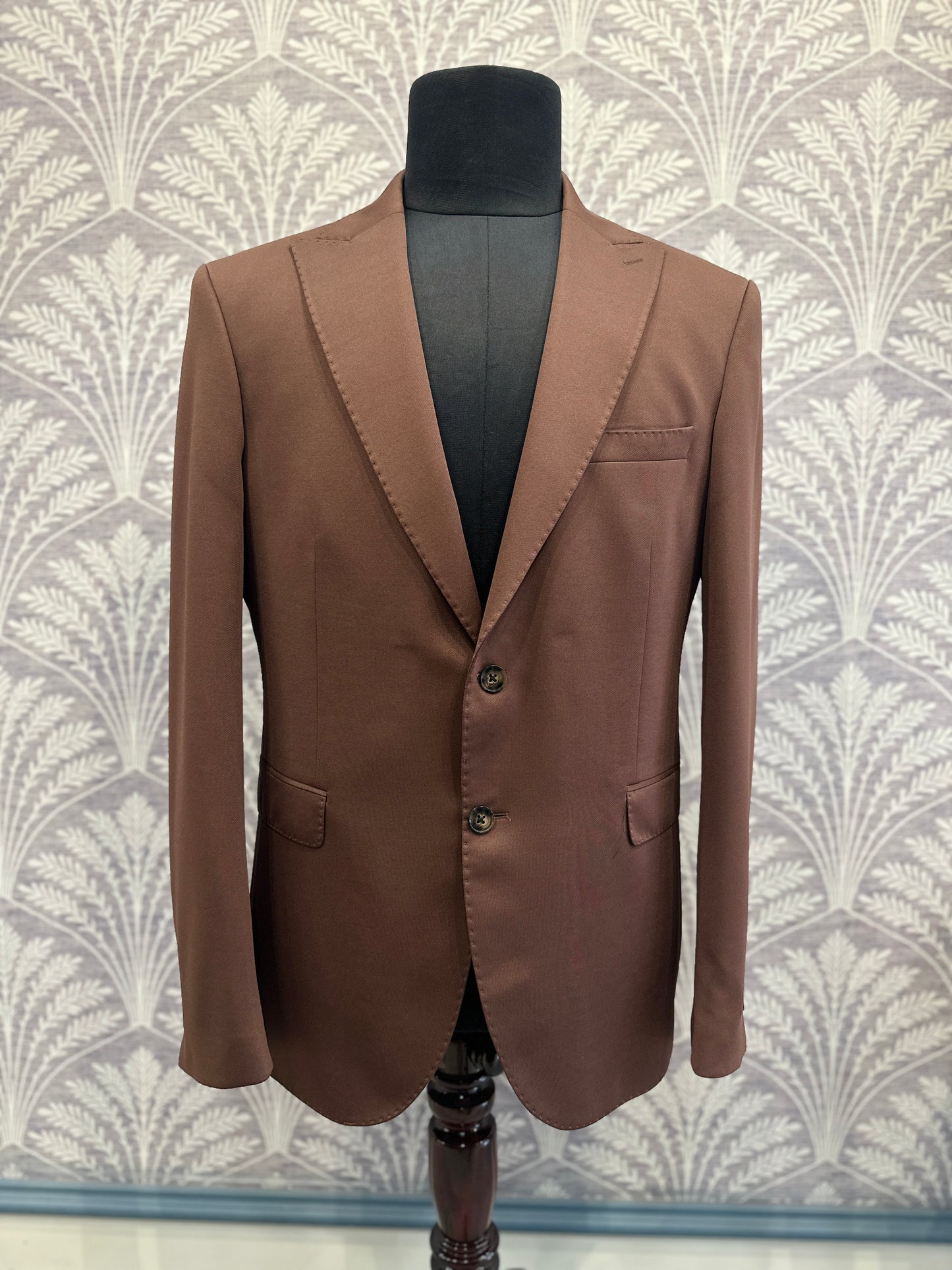 Brick Red Blazer Slim-fit (Imported)