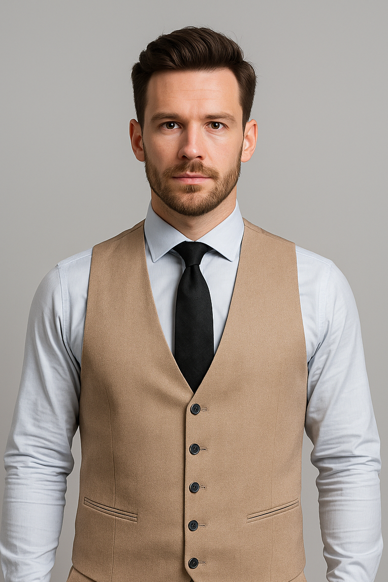 Midnight Blue 3-Piece Slim Fit Suit – Dual Look Waistcoat (Imported)