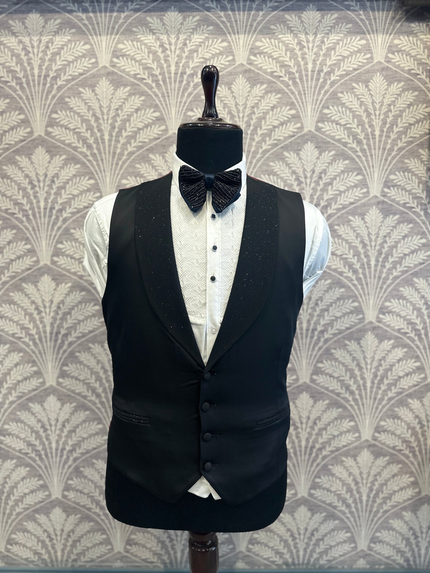 Maroon Spark Slim Fit Tuxedo – 3 Piece Celebration Set