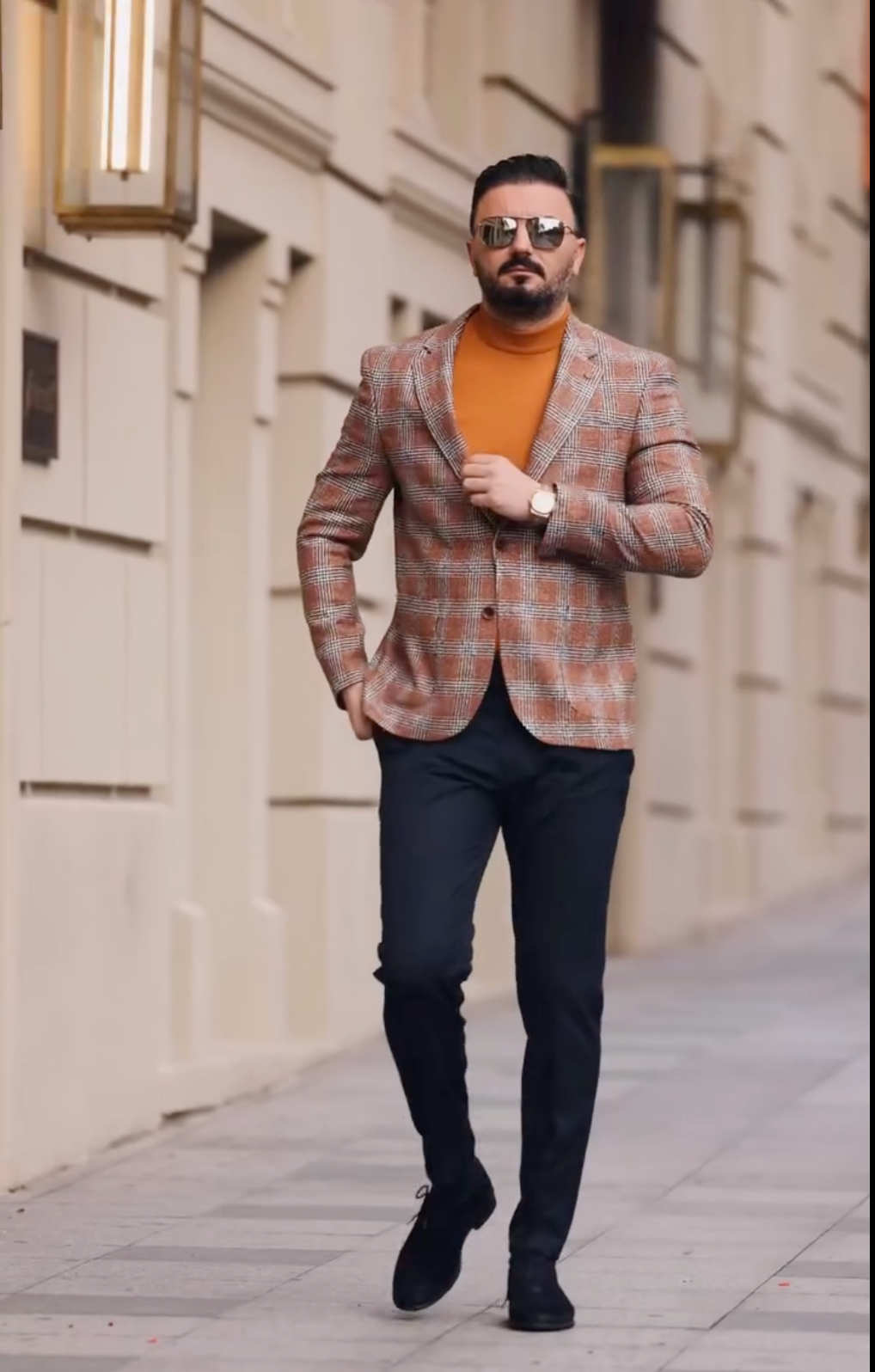 Autumn Plaid Check Blazer Slim-fit (Imported)